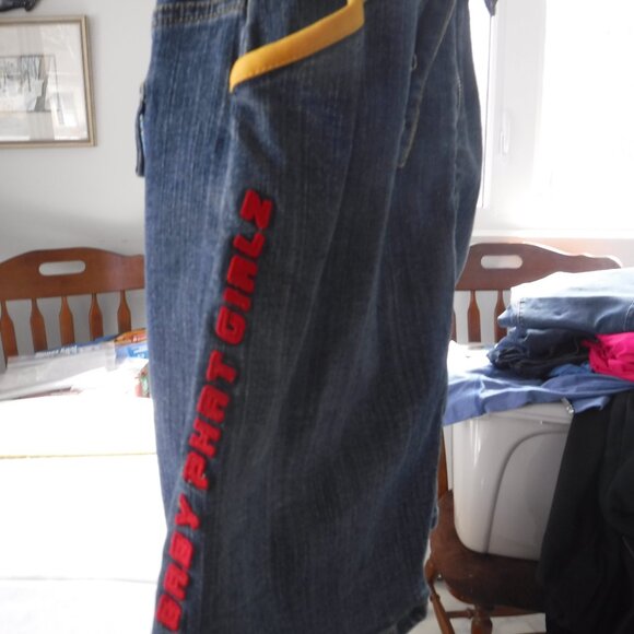 Baby Phat Car Racing jean dress size US X-Large - Picture 3 of 12